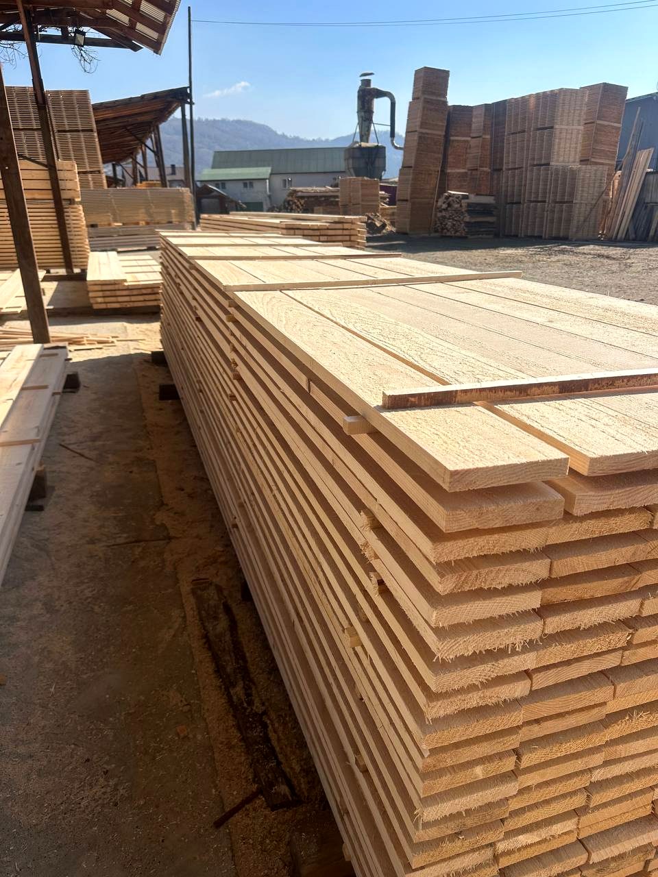 Sawn timber, beams and boards produced by TRAST-BUD